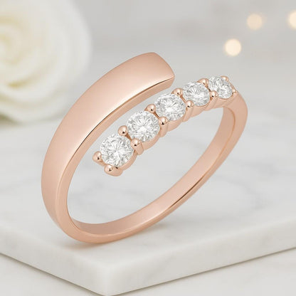 Three Stone Diamond Ring  Colorless Diamond Wedding Ring Three Stone Emerald Ring 3 Stone Wedding Ring  Taper Baguette ThreeStone Ring
