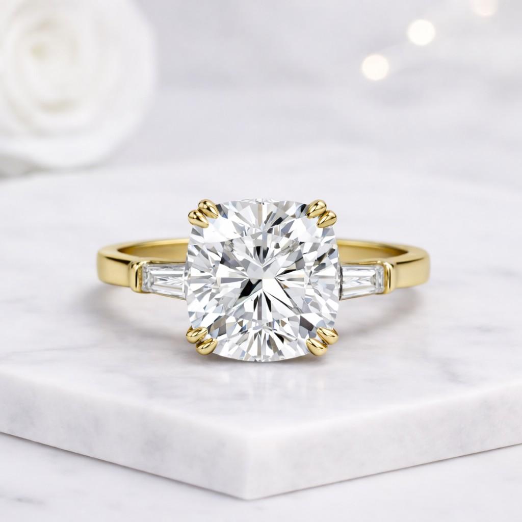 Three Stone Engagement Ring