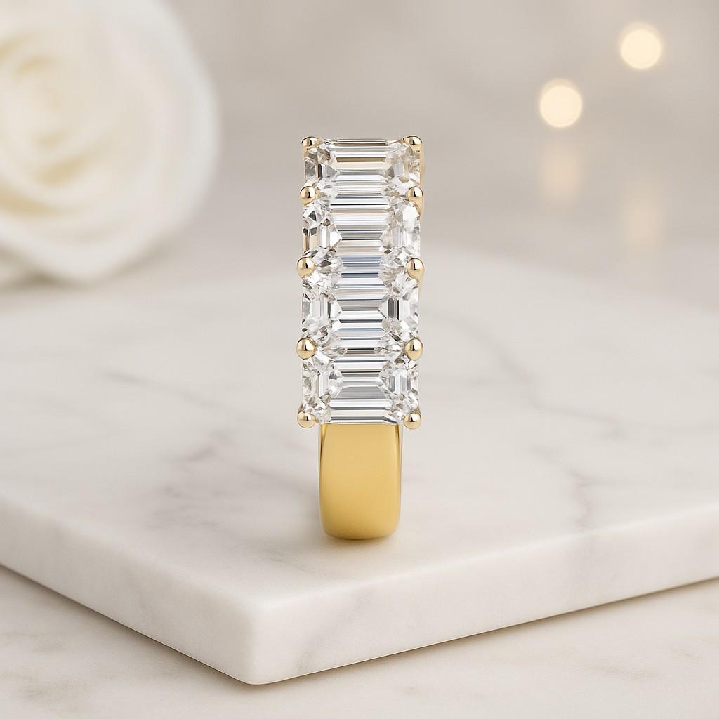 Three Stone Engagement Ring  Grey Solitaire Diamond Ring  Three Stone Round Engagement Ring  Prong Setting Ring  3 Diamond Wedding Ring
