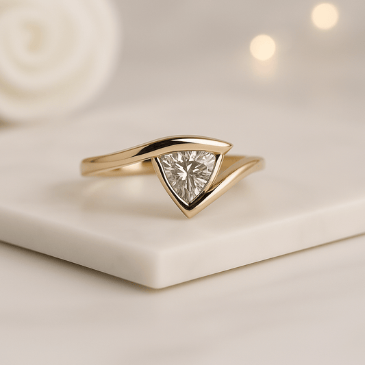 Trillion Cut Diamond Ring