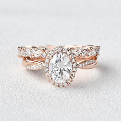Twisted Pave Eternity Bridal Ring