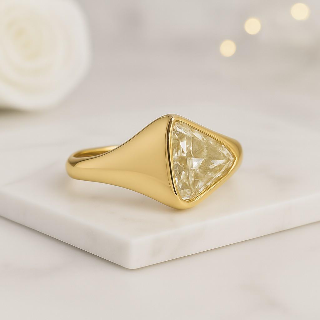 Two Stone Lab Grown Diamond Ring Cushion And Oval Shape Toi Et Moi Jewelry
