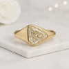 Triliant Cut Lab Grown Diamond Custome Ring