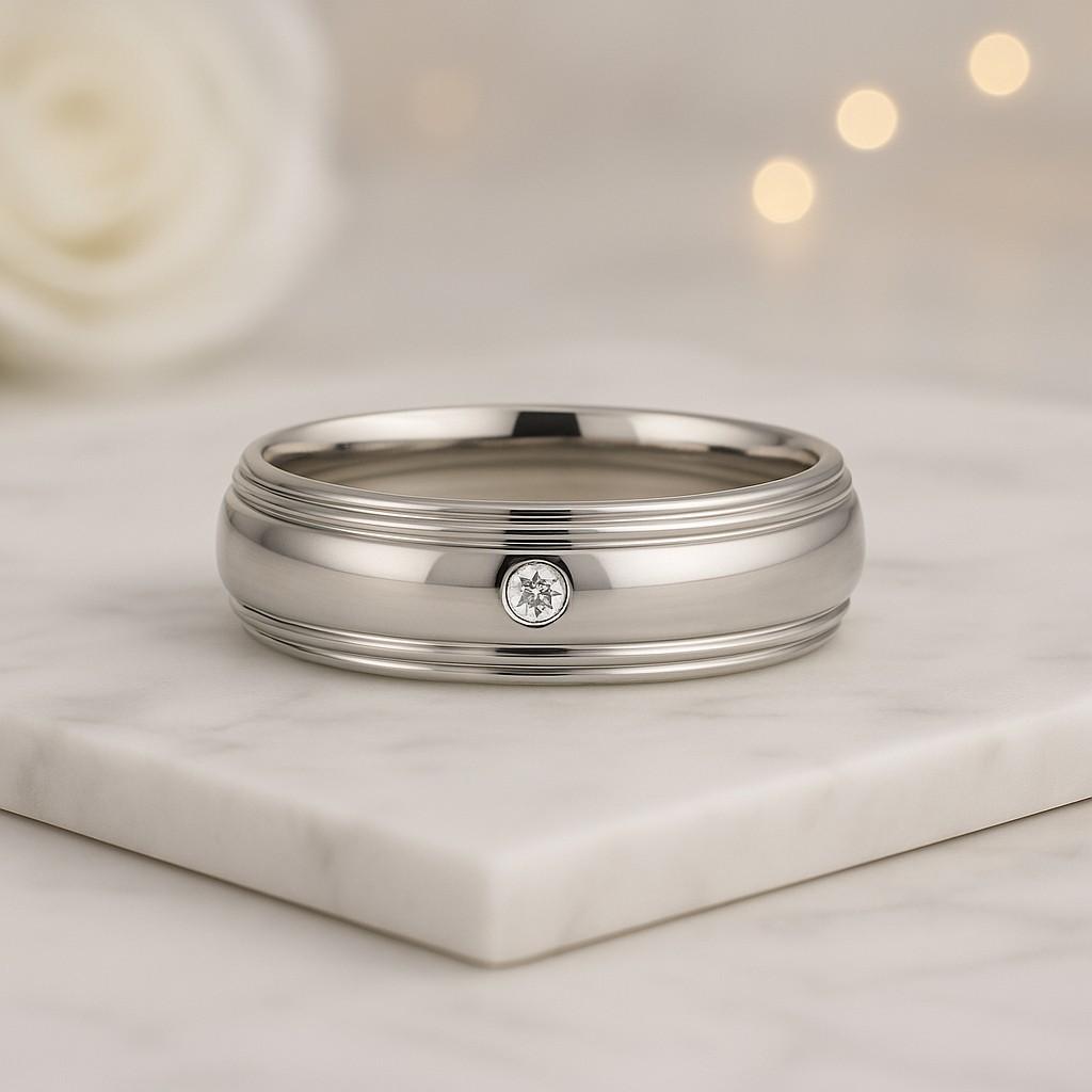 Two Stone Lab Grown Diamond Ring Radiant And Round Shape Engagement Design
