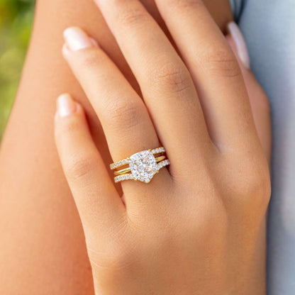 Two Tone White and Yellow Gold Ring