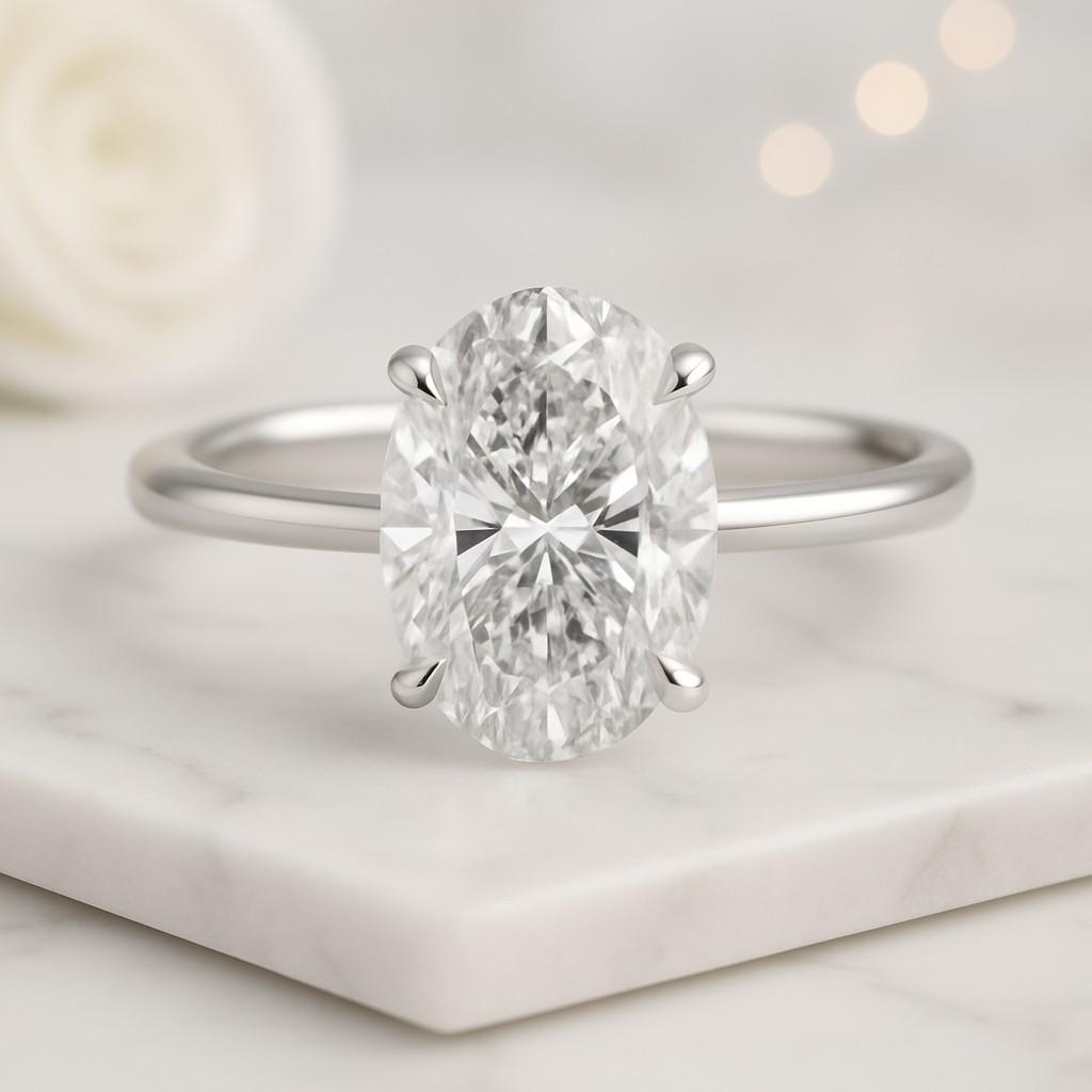 Unique Bridal Jewelry Minimalist Wedding Ring for Her