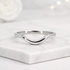 14k Curved Wedding Band Gold Wedding Band