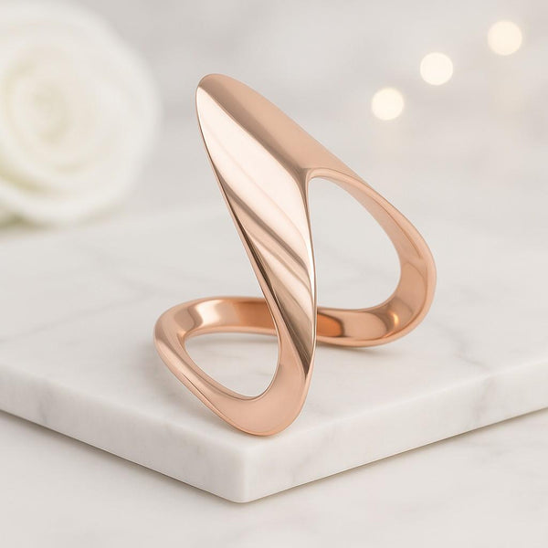 V Shaped Chevron Wedding Band for Engagement Ring Stackable Band Simple Plain Stacker Band