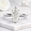 1 Carat Marquise Cut Lab Grown Diamond Solitaire Engagement Ring