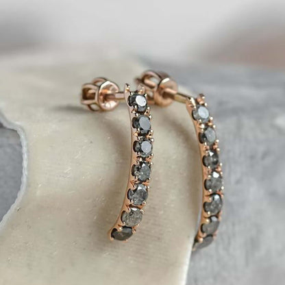 Vertical Diamond Earrings