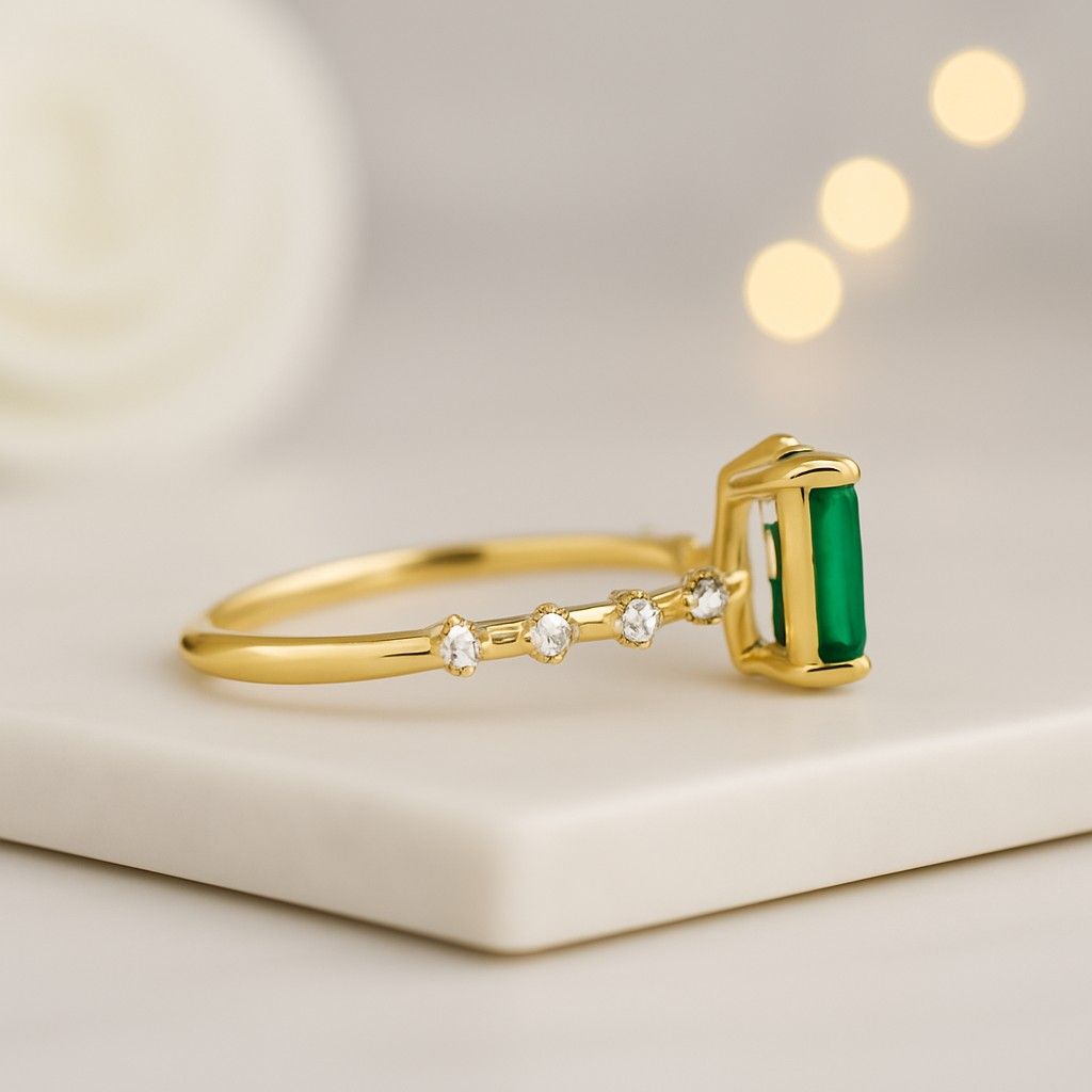 Vintage Lab Grown Diamond Marquise Cut Floral Engagement Ring Leaves and Petal Solid White Gold Ring  Nature Inspired Ring  Diamond Ring Her
