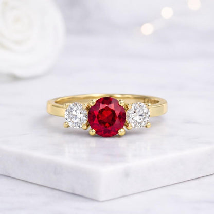 Vintage Ruby Engagement Ring