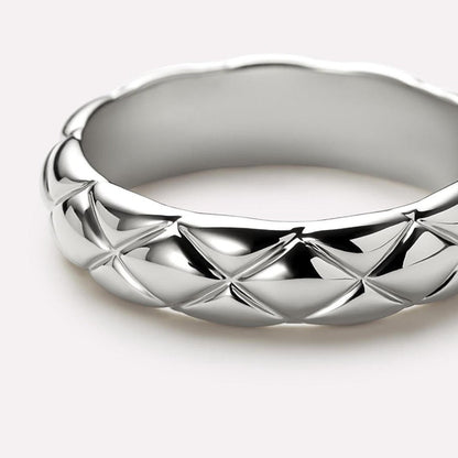 White Gold Wedding Band 
