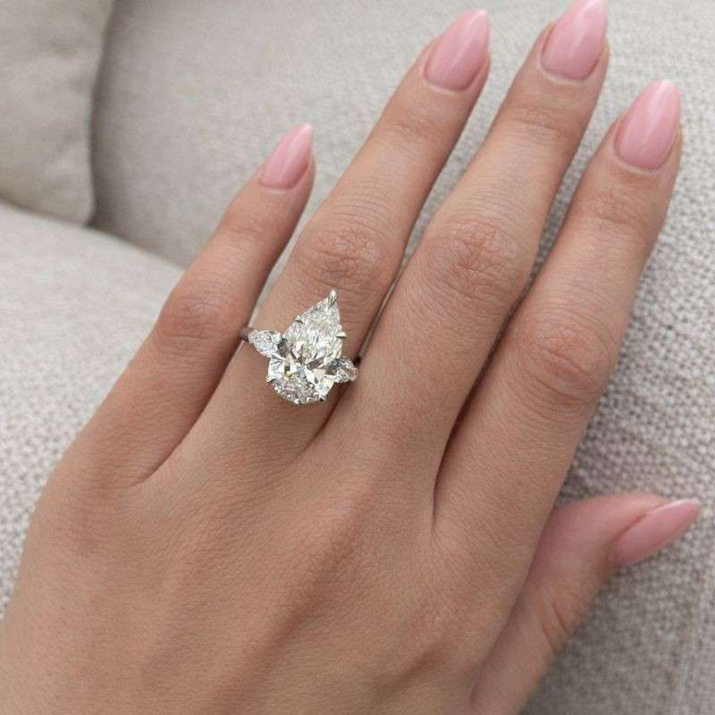 Yellow Lab Grown Wedding Ring
