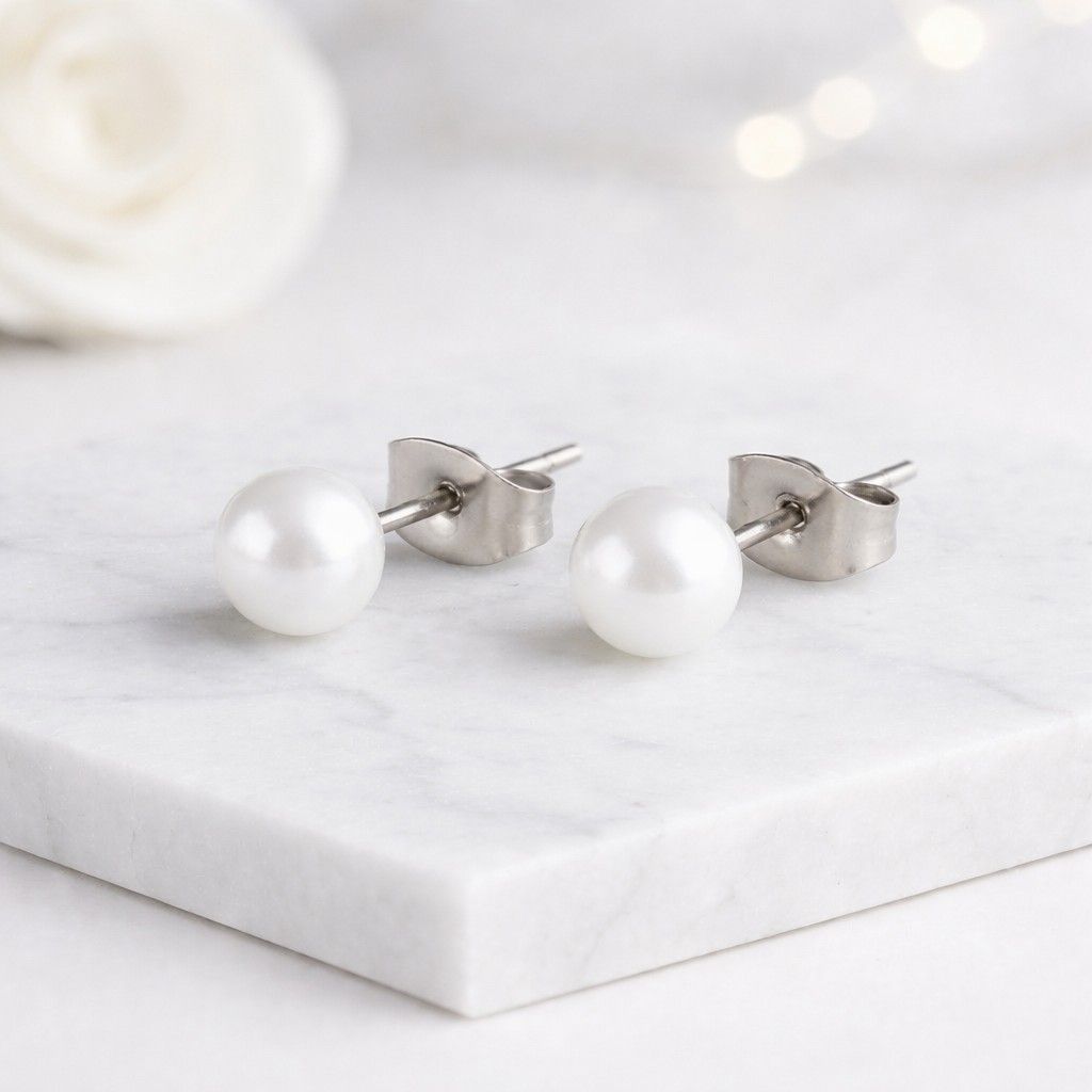 basic pearl jewelry pearl post earrings pearl ball earrings smooth pearl earrings luxury pearl earrings modern pearl studs