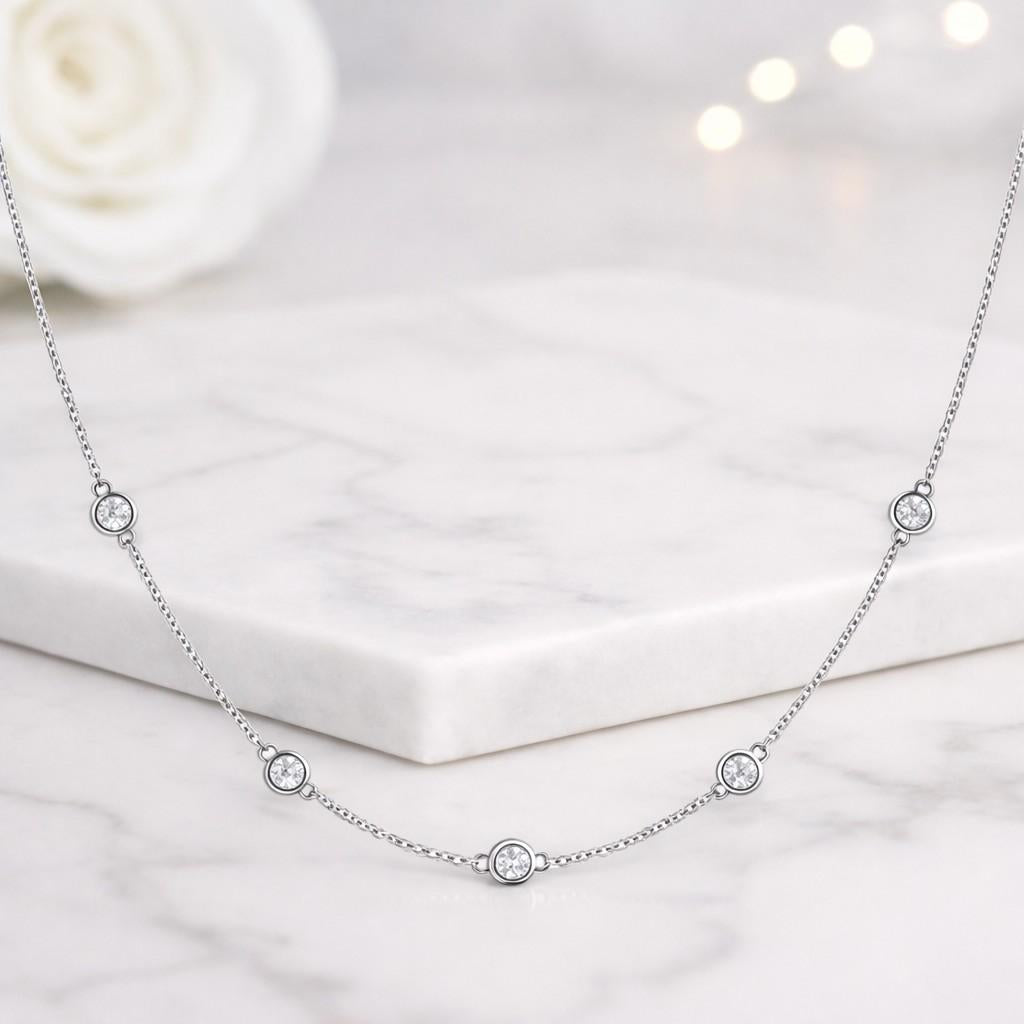 bezel jewelry simple gold necklace everyday chain women jewelry bridal jewelry elegant chain necklace lightweight necklace polished necklace modern jewelry classic jewelry layering necklace gift for her necklace