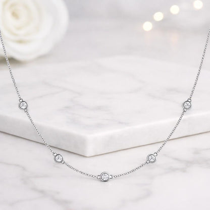 bezel jewelry simple gold necklace everyday chain women jewelry bridal jewelry elegant chain necklace lightweight necklace polished necklace modern jewelry classic jewelry layering necklace gift for her necklace