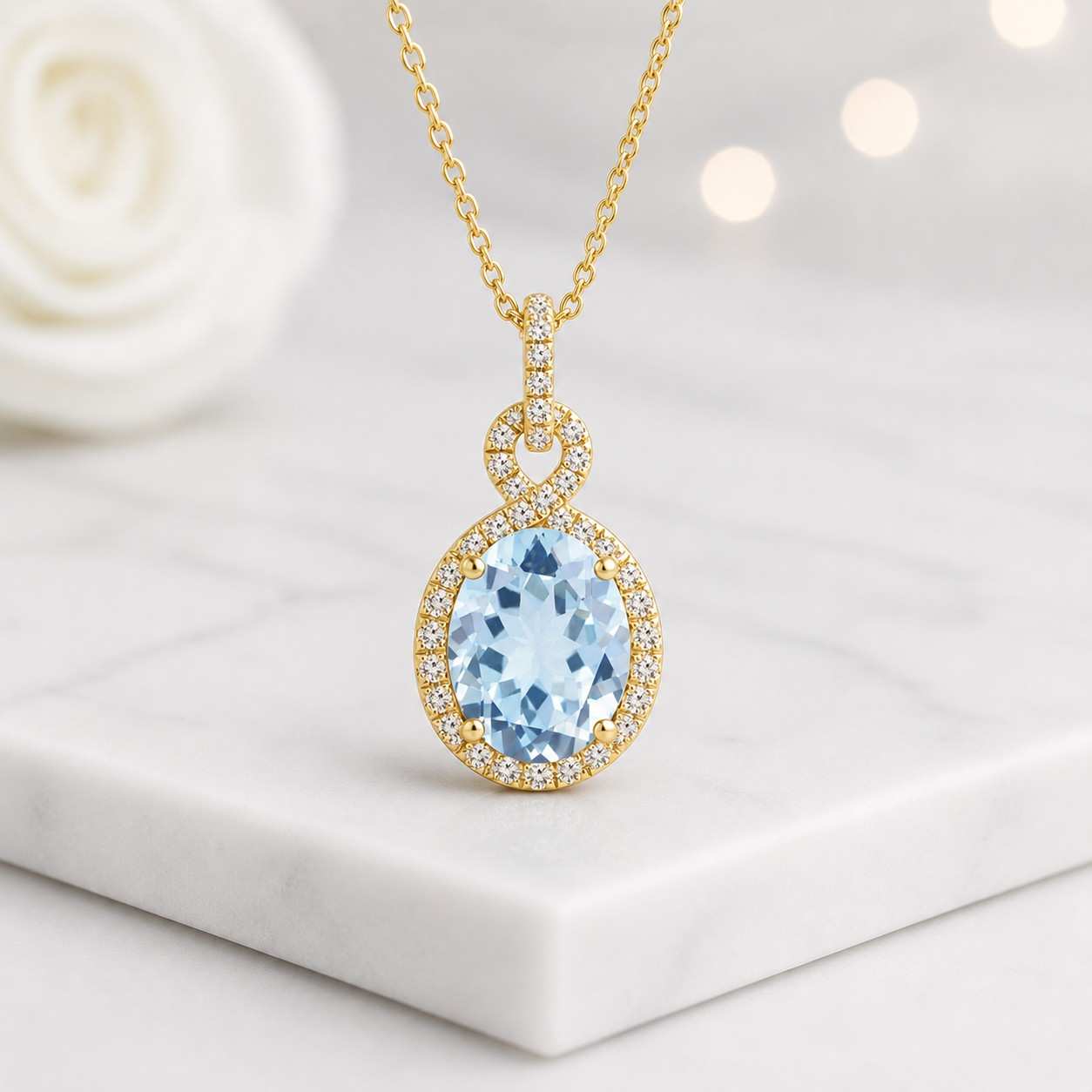 blue topaz diamond pendant blue topaz moissanite pendant blue topaz lab diamond pendant blue topaz cubic zirconia pendant diamond halo pendant moissanite halo pendant