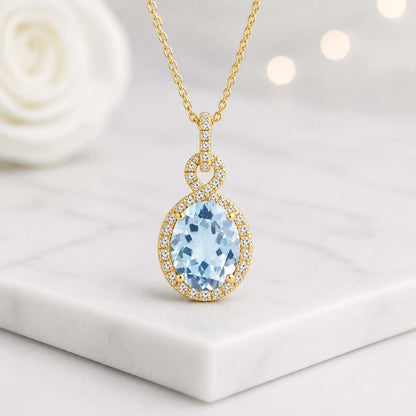 blue topaz diamond pendant blue topaz moissanite pendant blue topaz lab diamond pendant blue topaz cubic zirconia pendant diamond halo pendant moissanite halo pendant