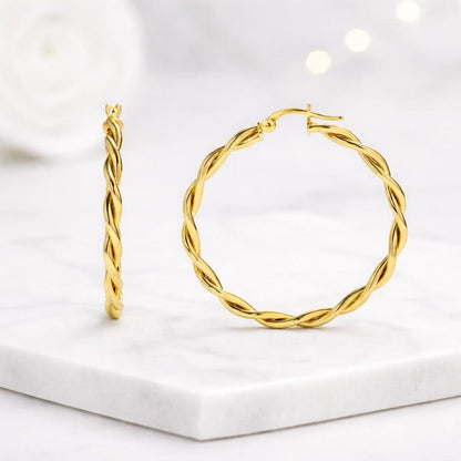 braided design modern hoops simple hoops elegant hoops bold hoops trendy earrings jewelry gift hoop jewelry