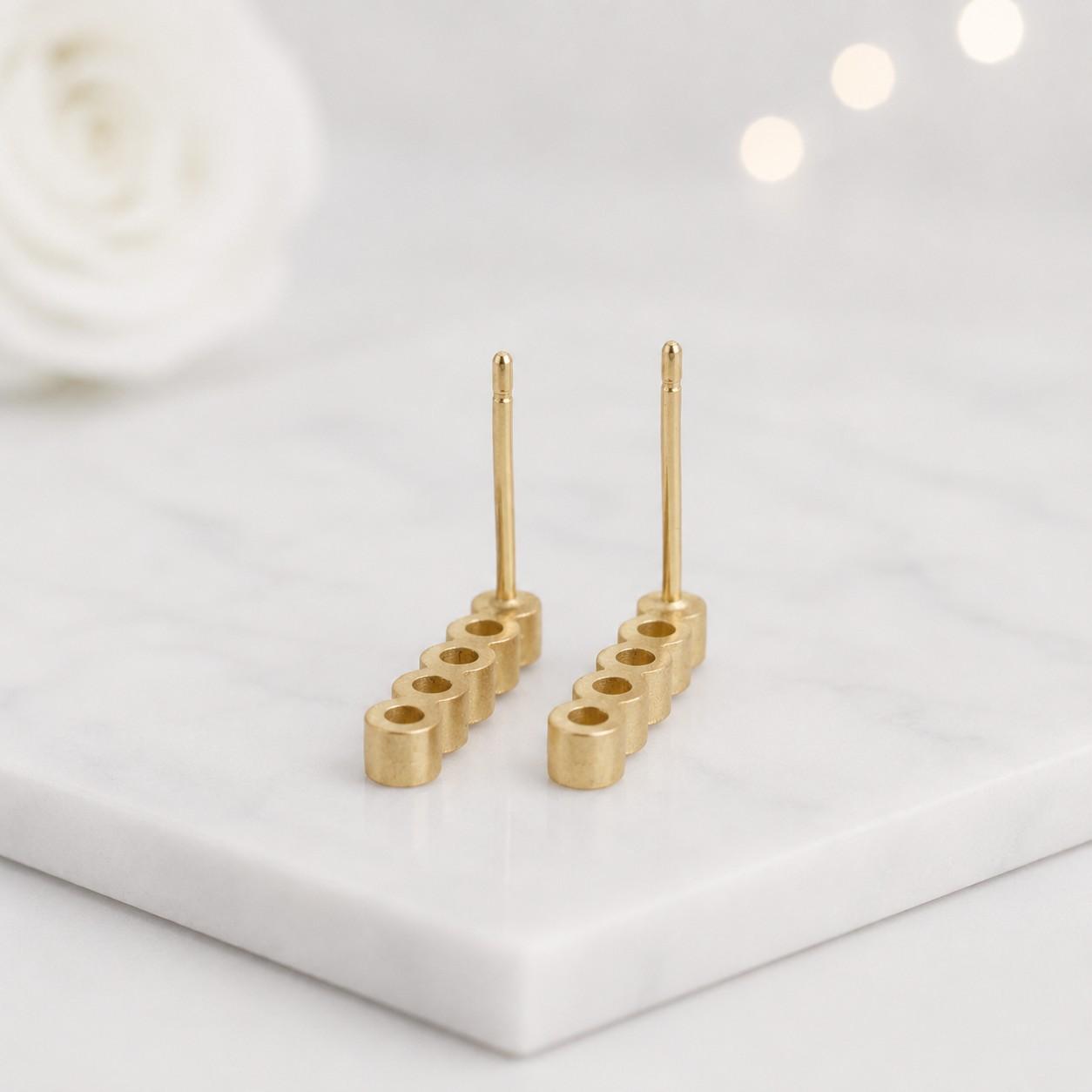 bridal earrings fashion jewelry minimalist jewelry clean design geometric earrings five stone earrings sparkling earrings luxury earrings handmade earrings
