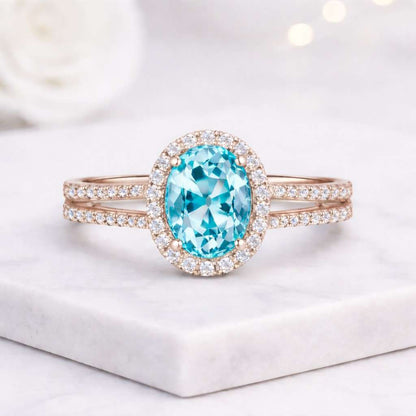 bridal ring promise ring cocktail ring luxury ring classic ring handmade ring custom ring bright blue ring sparkling ring center stone ring gemstone halo ring fashion ring