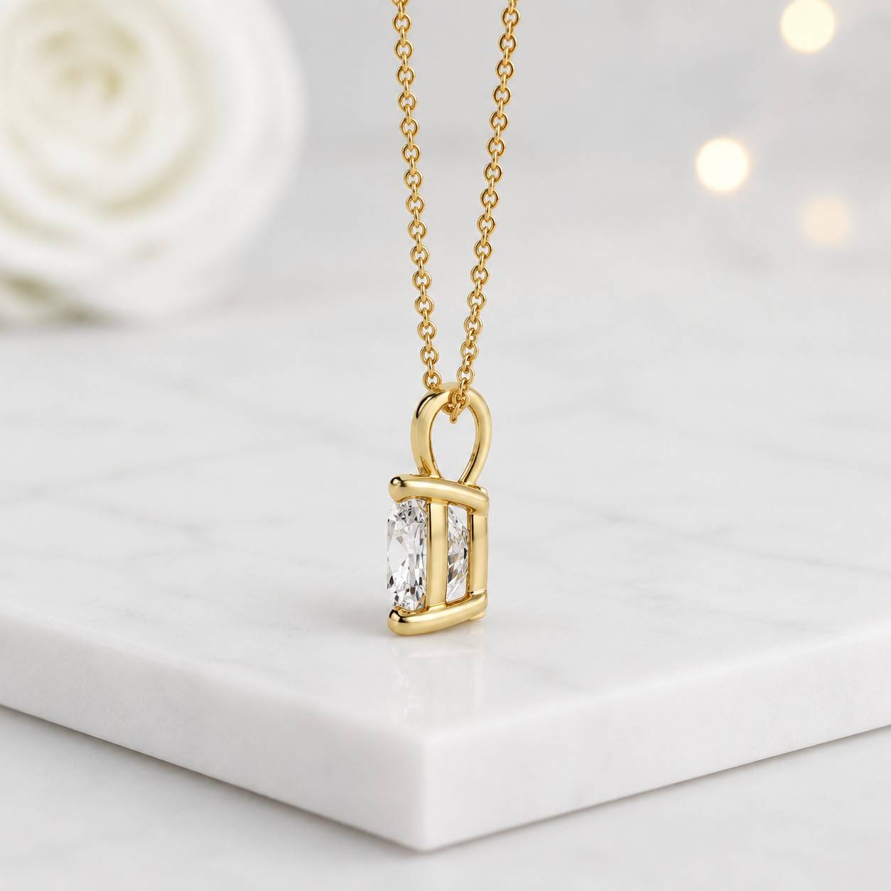 brilliant stone pendant clear gemstone pendant sparkling gemstone pendant gemstone necklace luxury stone pendant fine gemstone pendant