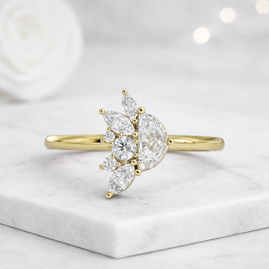 butterfly ring gold butterfly ring diamond butterfly ring marquise butterfly ring nature ring leaf ring floral ring