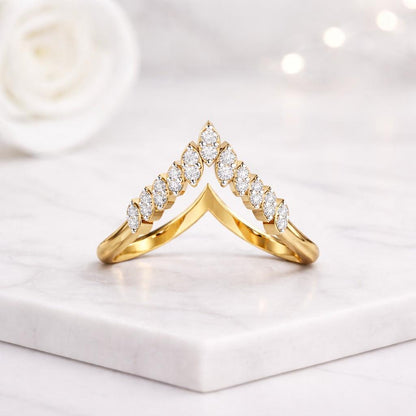 chevron ring v ring crown ring nesting ring ring enhancer curved ring guard ring jacket ring stackable ring double band ring marquise ring pointed ring wishbone ring open ring contour ring bridal ring enhancer band