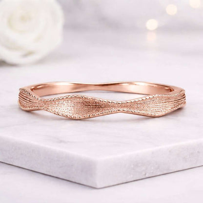 chevron ring v shaped ring contour ring wave band textured band stackable ring gold band wedding ring promise ring ladies ring delicate ring curved band nesting band contour wedding ring matching ring