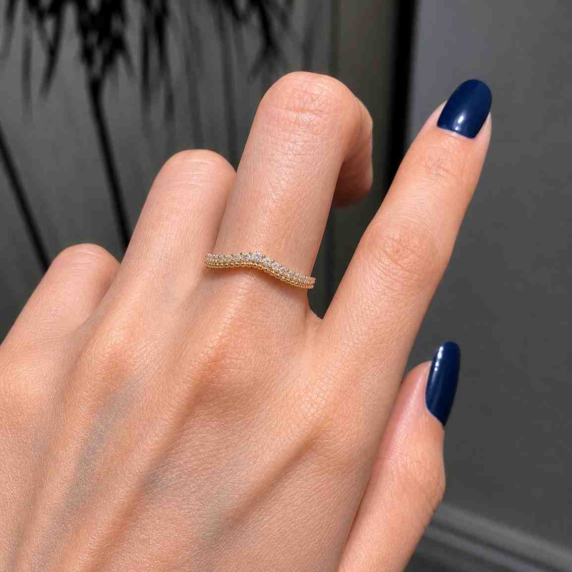 chevron wedding band curved anniversary ring contour stacking ring pave wedding band crown contour ring fitted wedding band nesting bridal ring diamond contour band curved bridal ring beaded wedding band