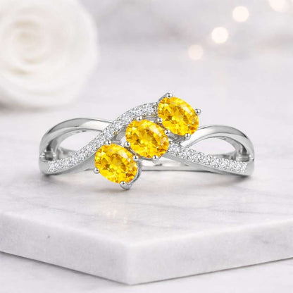citrine ring diamond accent ring natural gemstone ring yellow crystal ring golden gemstone ring birthstone jewelry november jewelry gemstone gift colorful ring bright gemstone ring sparkling stone ring genuine gemstone ring precious gemstone ring faceted stone ring