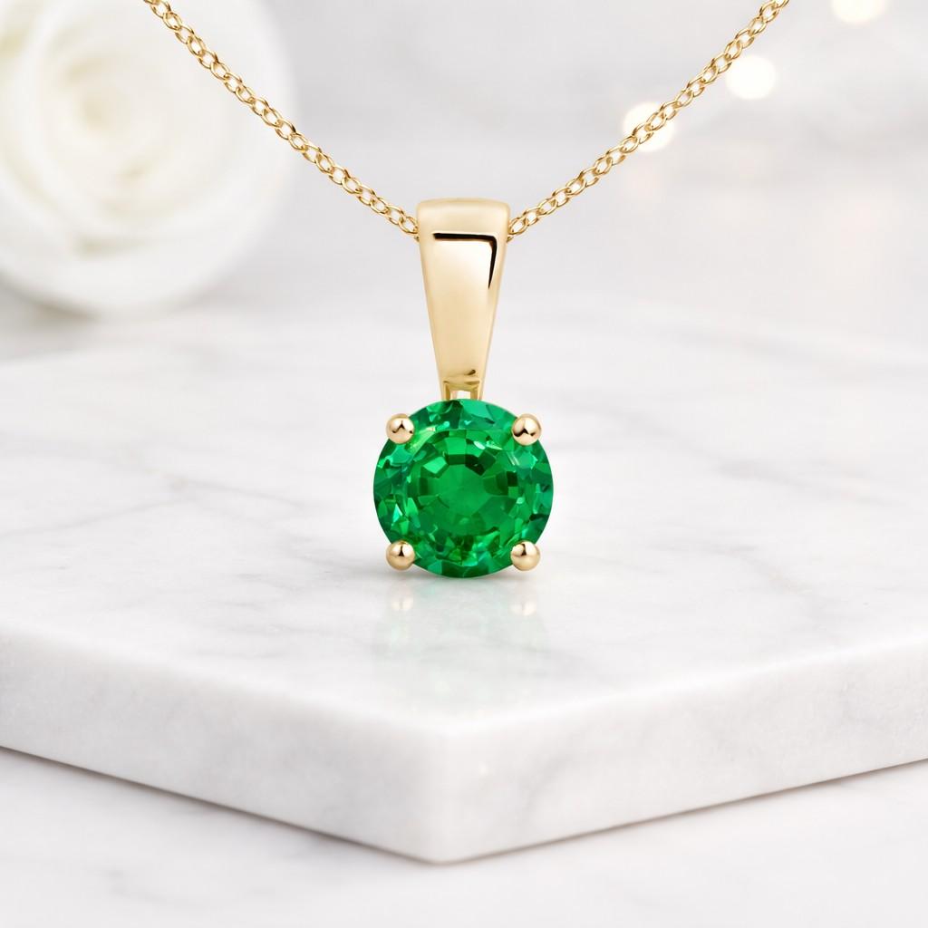 classic pendant prong setting pendant bezel look pendant polished pendant shiny pendant women pendant gift pendant everyday pendant