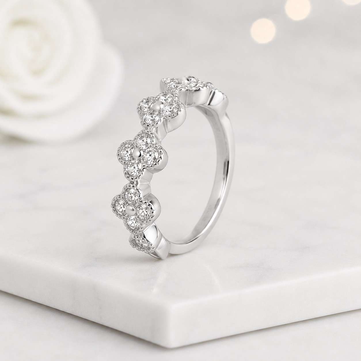 classic ring modern ring simple ring minimalist ring yellow ring bright ring luxury ring trendy ring feminine ring unique ring floral wedding band