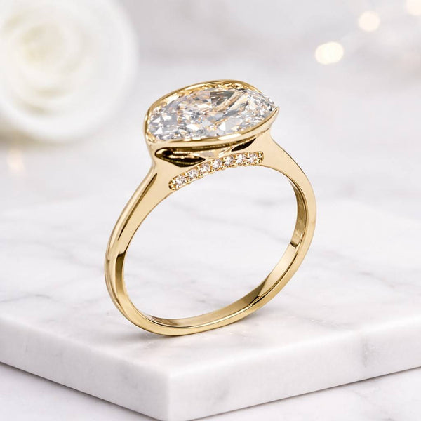 classic ring polished ring sleek ring comfort fit ring promise ring custom ring unique ring oval stone ring large stone ring center stone ring sparkle ring jewelry gift ring