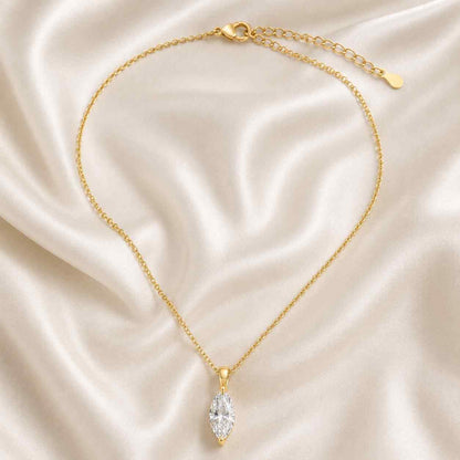 clear gemstone pendant white gemstone pendant brilliant stone pendant sparkling pendant gemstone necklace solitaire gemstone pendant crystal necklace