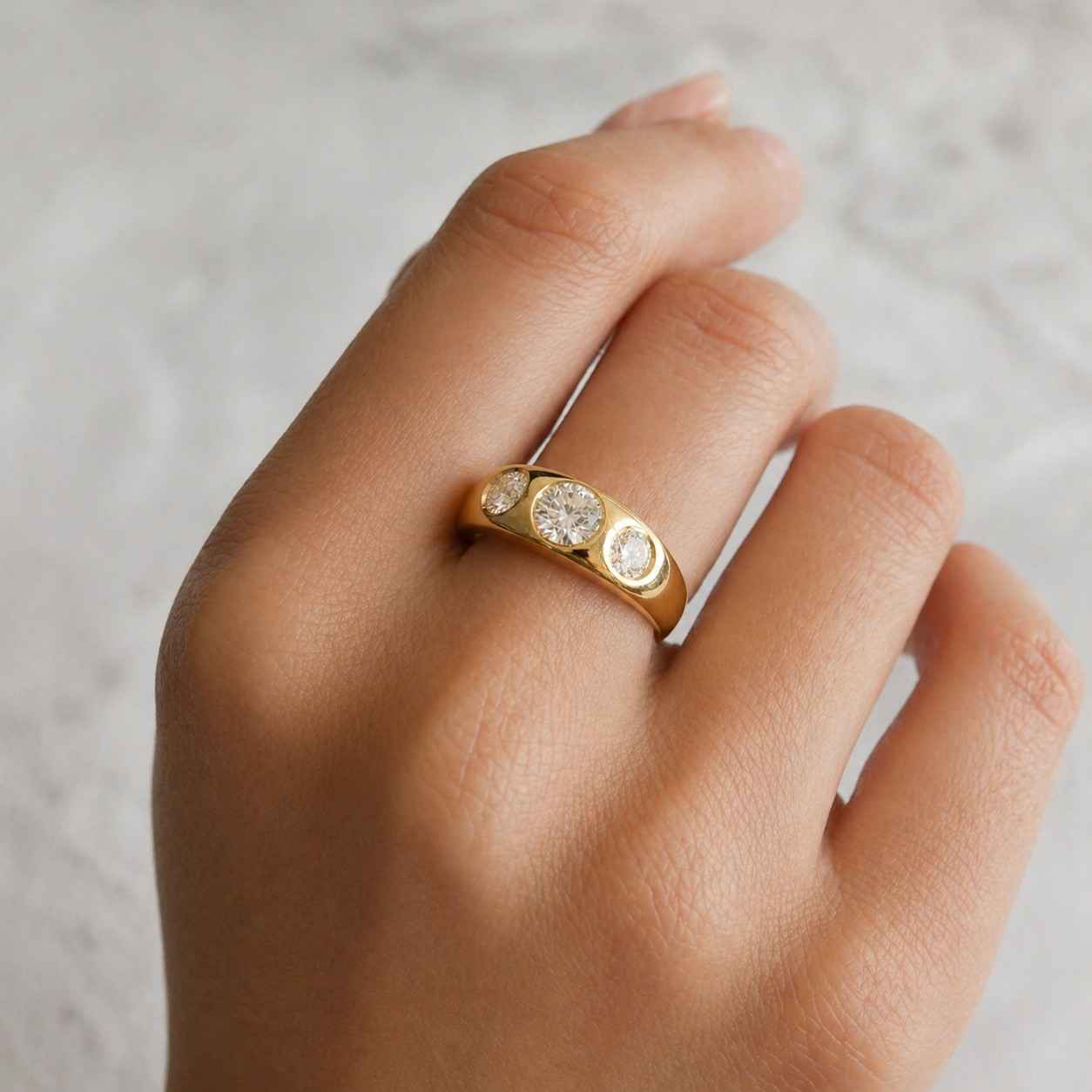 comfort fit ring artisan ring classic ring trendy ring sparkle ring gemstone ring crystal ring premium ring signature ring designer ring timeless ring yellow ring smooth band ring wide shank ring three diamond ring center stone ring side stone ring