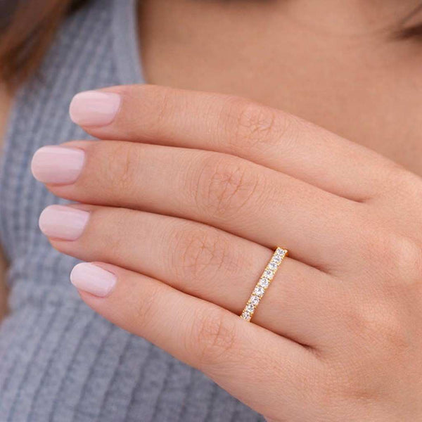 crystal ring gemstone ring fine jewelry luxury ring elegant ring classic ring delicate ring handmade ring anniversary band eternity ring wedding ring stackable ring dainty band