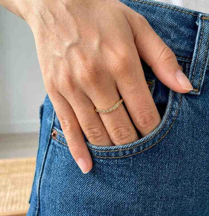 curved engagement tiara ring crown inspired wishbone ring V band curved jewelry oval gemstone multi stone ring cluster ring scalloped ring decorative ring feminine ring elegant jewelry delicate jewelry fine ring