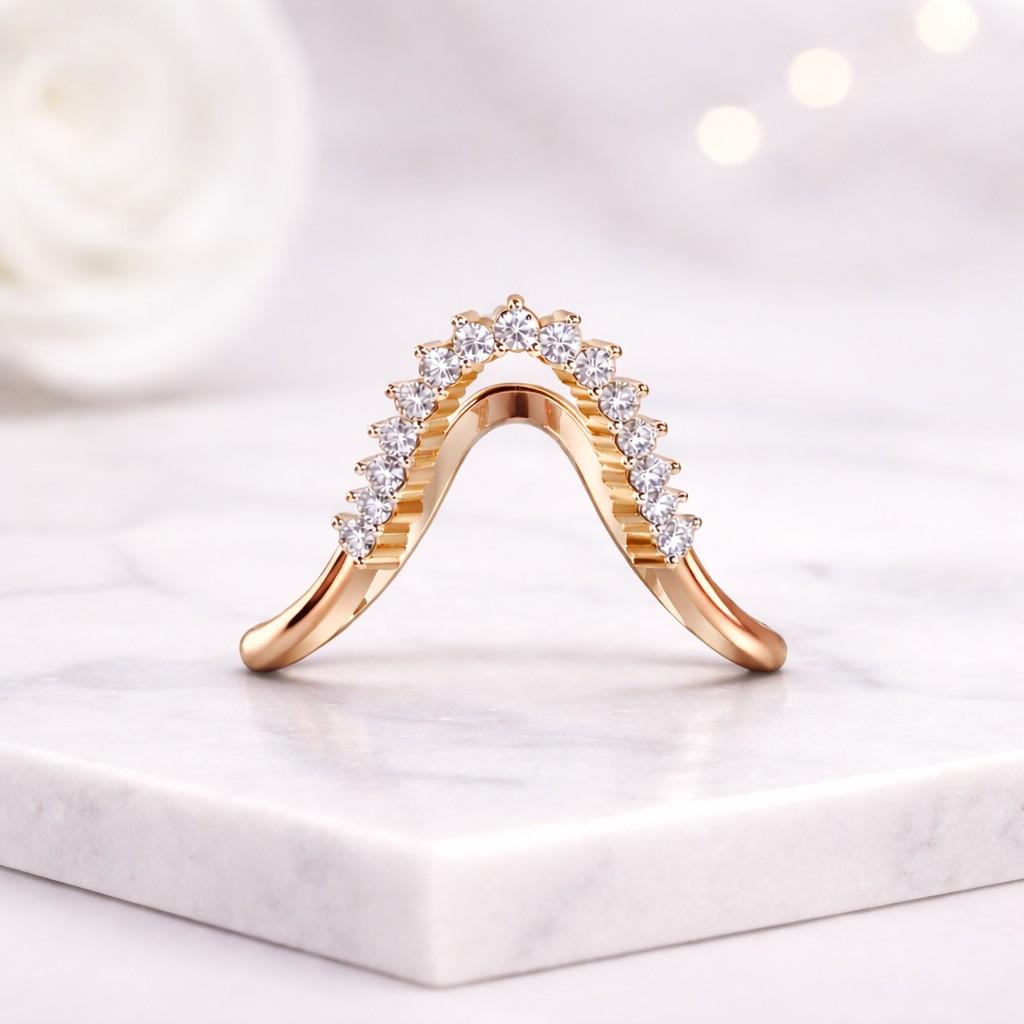 curved wedding band curved ring contour band chevron ring v shaped ring wishbone ring nesting ring stackable ring