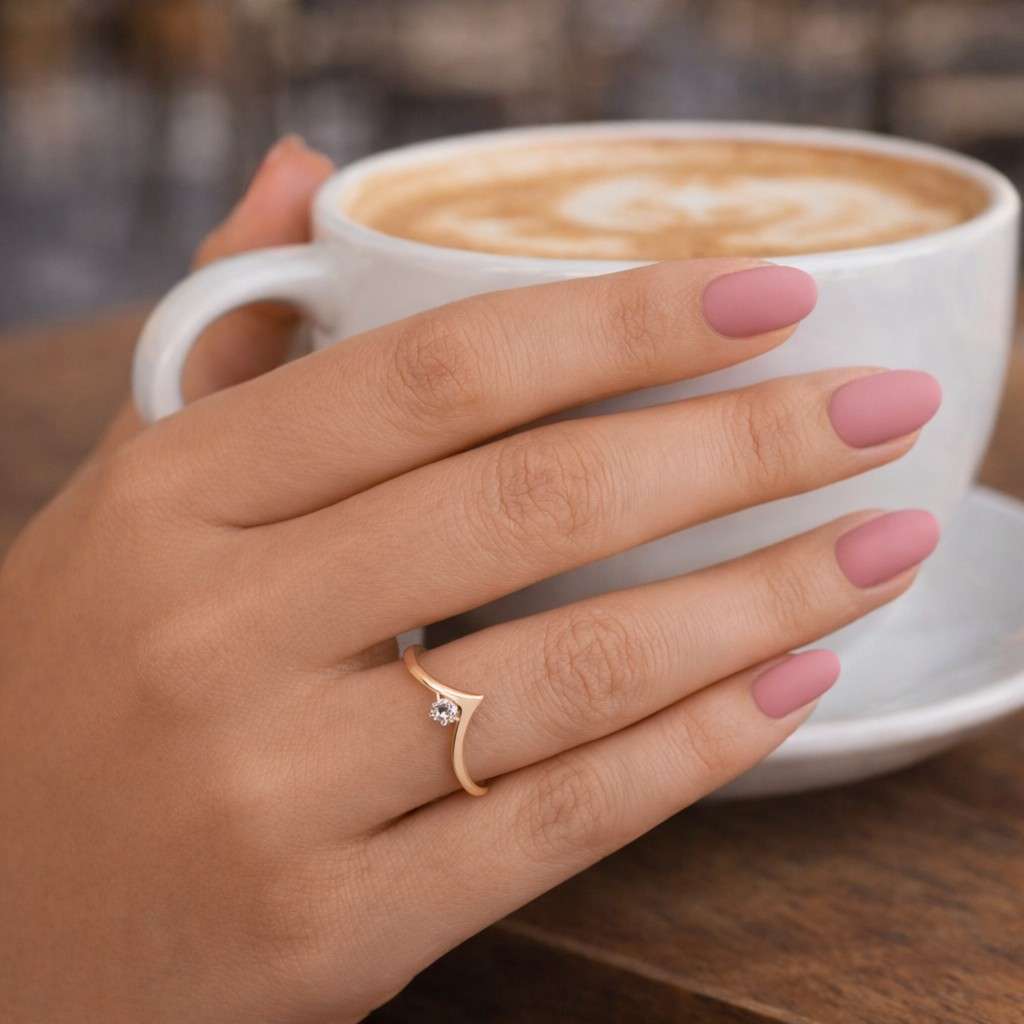 curved wedding ring nesting band contour enhancer chevron band pointed band geometric ring curved stacker gold stack ring solitaire band dainty jewelry minimalist jewelry