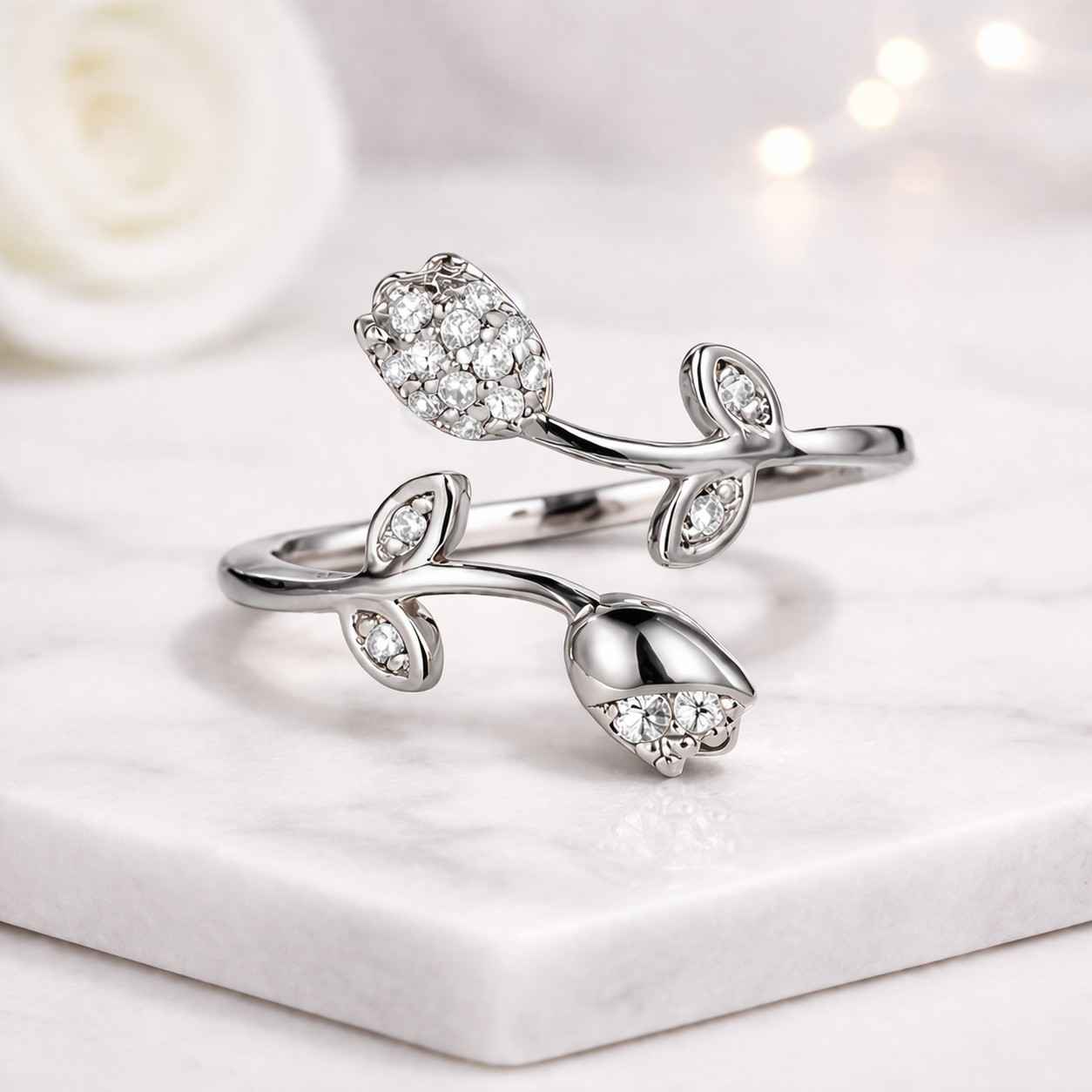 cute jewelry pretty ring nature inspired garden jewelry floral accessory leaf accessory botanical jewelry spring jewelry blooming ring fashion jewelry fine accessory luxury jewelry handmade jewelry artisan ring decorative ring