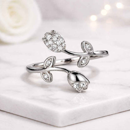 cute jewelry pretty ring nature inspired garden jewelry floral accessory leaf accessory botanical jewelry spring jewelry blooming ring fashion jewelry fine accessory luxury jewelry handmade jewelry artisan ring decorative ring