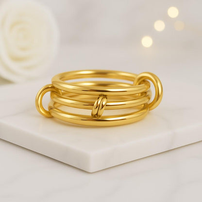 daily ring office jewelry casual ring stackable look ring shiny finish ring smooth finish ring quality ring artisan jewelry luxury jewelry women jewelry gift for her