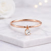 Pear Cut Lab Grown Diamond Dangle Band