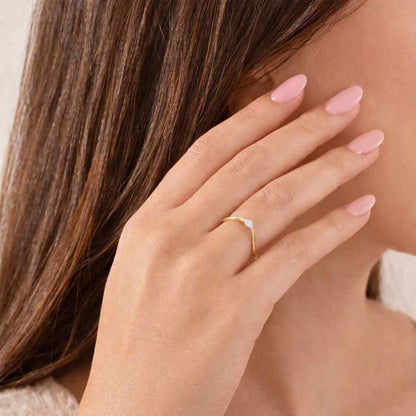 delicate ring handmade ring trendy ring classy ring luxury ring lightweight ring cute ring gift ring yellow ring glossy ring plain band ring bezel style ring prong ring crystal ring slim ring