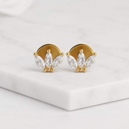 delicate studs modern earrings simple earrings fine jewelry sparkling studs crystal studs screw back earrings secure back earrings push pin earrings