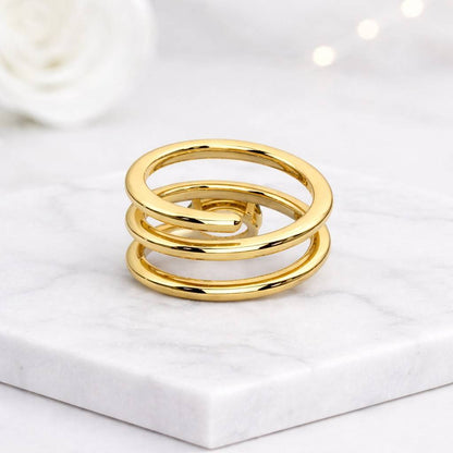 designer metal ring handmade silver ring classic silver ring chic silver ring feminine metal ring luxe metal ring statement metal ring