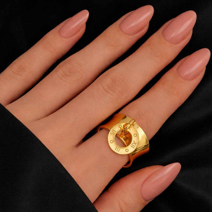 designer ring luxury ring polished ring shiny ring smooth band ring open circle charm ring engraved ring circle pendant ring modern ring unique ring