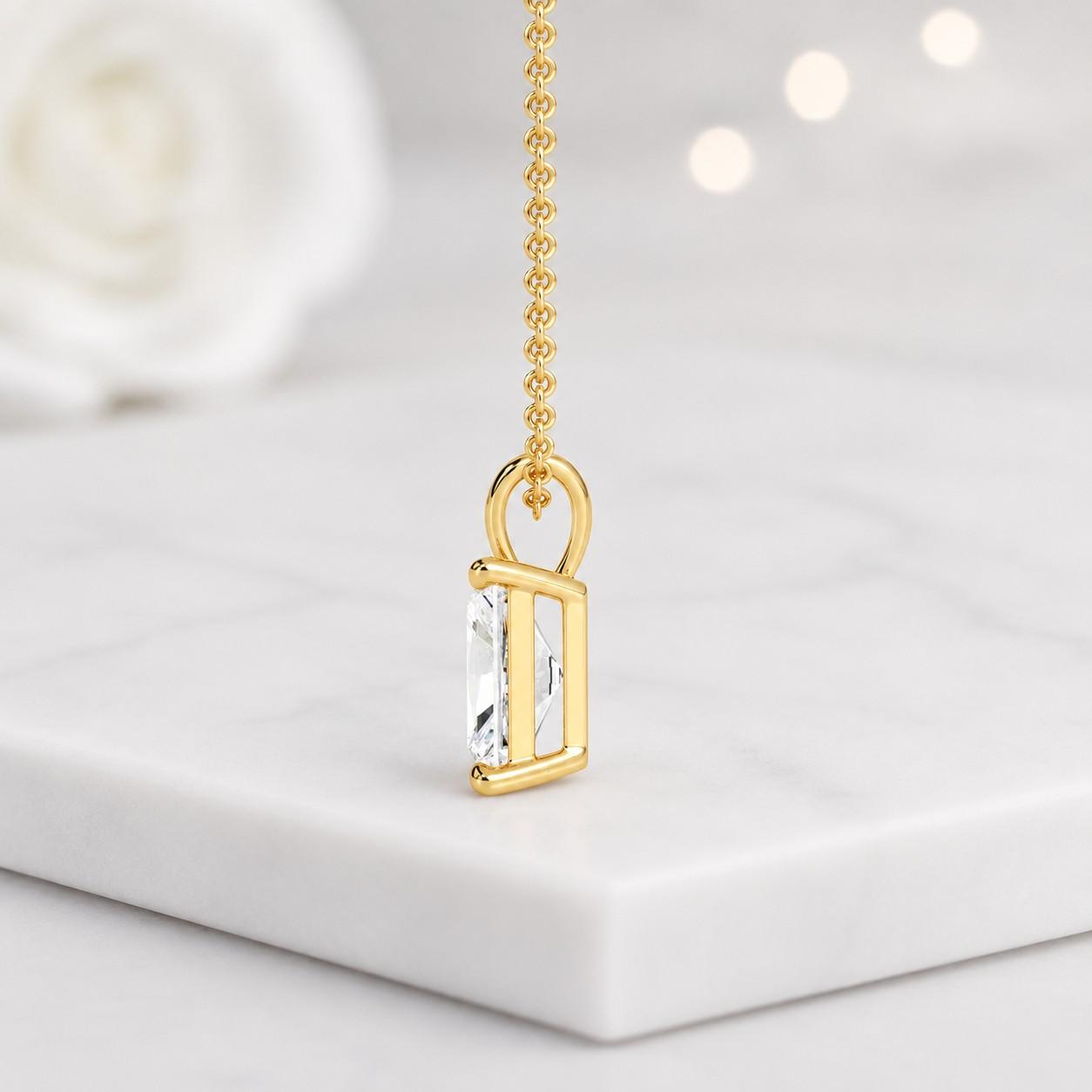 diamond charm necklace moissanite charm necklace lab grown diamond necklace cz pendant necklace